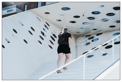 Upstairs  / Street / Aarhus,streetphotography,Urbanexploration,Stairs,Stairway,Women,Legs