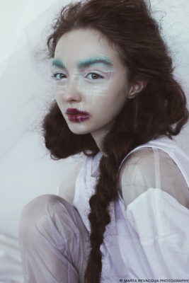 A white flower stained with blood / Fashion / Beauty  photography by Photographer MOTH ART ★118 | STRKNG