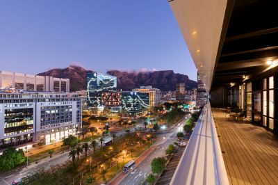 From the balcony of the Penthouse - Cape Town at night / Architecture  photography by Photographer Hamish Niven ★1 | STRKNG