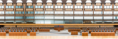 Plenarsaal des Landtags NRW / Interior  photography by Photographer Chris Witzani ★1 | STRKNG