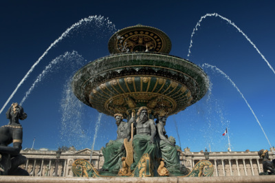 The south side of the Fontaine des Fleuves in place de la Concorde. / Cityscapes  photography by Photographer David Henry | STRKNG