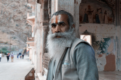 Monk from Monkey Temple, Jaipur, India / People  photography by Photographer gsvoow ★1 | STRKNG