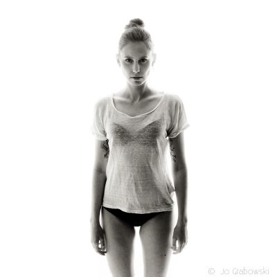 Out of space / Black and White  photography by Model Svenja ★4 | STRKNG