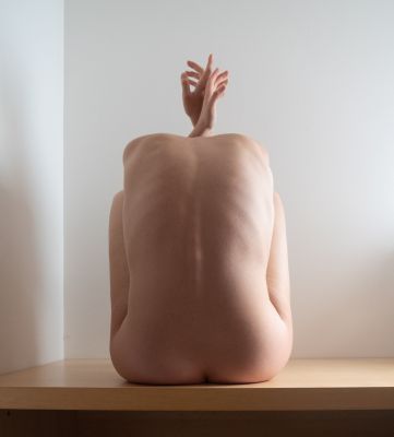 Selfportrait on table / Fine Art  photography by Model noa_the_model ★21 | STRKNG