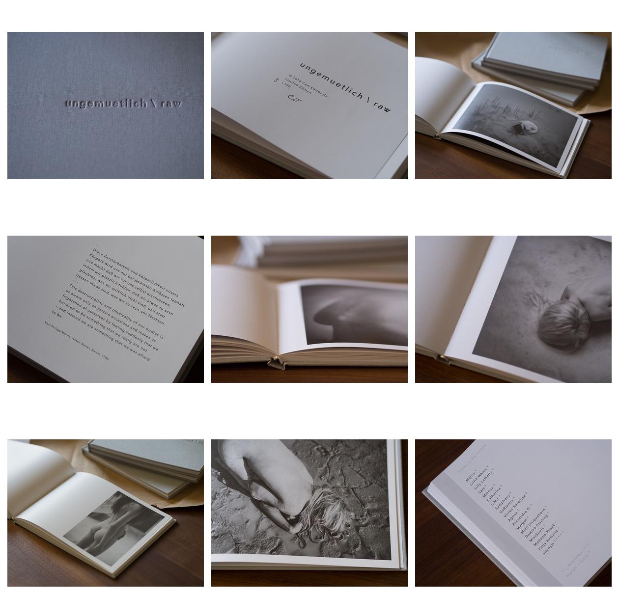 “ungemuetlich \ raw”-photobook / limited edition &copy; Fotograf ungemuetlich