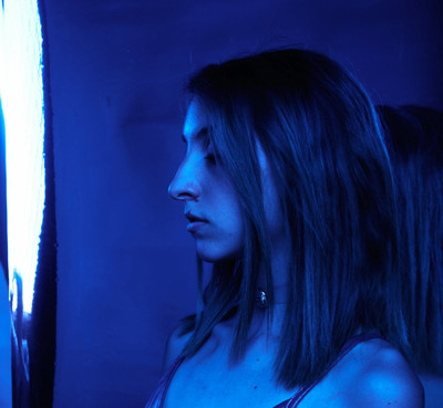 Blue Mirror / Portrait / portrait,blue