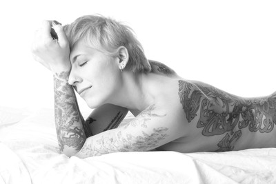 Mara Gelato by Narkildo / Nude / inkedmodel,tatoo,blackandwhite