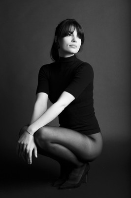 Martina / Portrait / portrait,blackandwhite,stockings