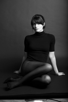 Martina / Portrait / portrait,stockings,blackandwhite