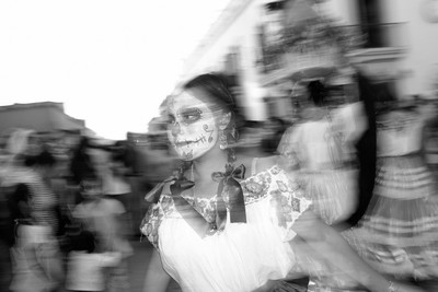 Catrina / Documentary / diademuertos,woman,flash,oaxaca,mexico