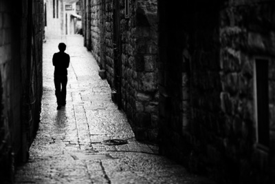 Jerusalem street walker / Black and White  photography by Photographer Victor Bezrukov ★6 | STRKNG