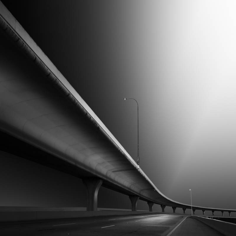 Flyover III - &copy; Dennis Ramos | Black and White