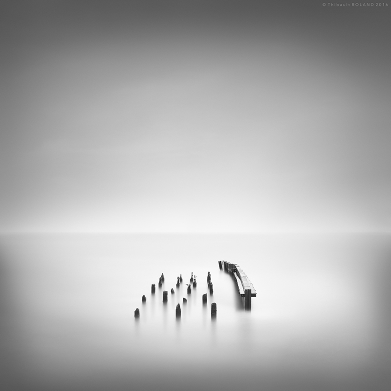 Nineteen / ONE. Pier structure near Hatteras, North Carolina, USA 2016. - &copy; Thibault ROLAND | Fine Art