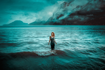 &quot;It is dark in the Lost Lagoon, but still not gone are the depths of haunting blue&quot; / Portrait  photography by Photographer Pixoom Photographie ★10 | STRKNG