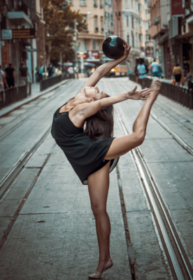 Gymnastic girl / Street  photography by Photographer Mlyov | STRKNG
