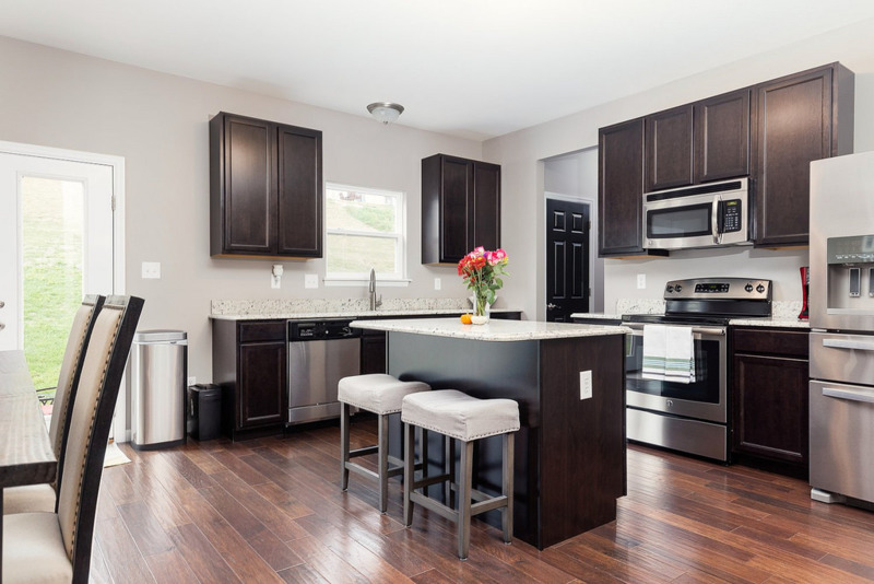 Kitchen, High Ridge, MO.   Single ambient blended under single flash using a Nicefoto N-Flash 680a. 1/8th. Brightened the flash layer in Lightroom prior to ending in Photoshop. Also, some dodge and burn in PS. - &copy; Missouri Home Tours, LLC | St. Louis Real Estate Marketing Photographer | Interior