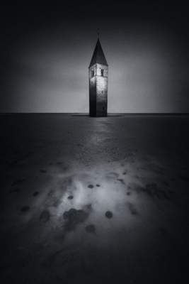 Lago di Resia / Black and White  photography by Photographer Volker Birke ★2 | STRKNG