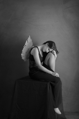 sad angel / Portrait  photography by Photographer claudiocavallin | STRKNG