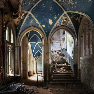 Fading blue / Lost places  Fotografie von Fotografin Kathrin Broden ★1 | STRKNG