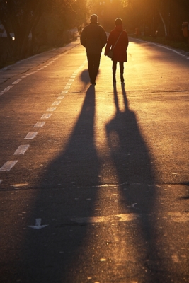 The Golden Hour ( Silhouettes under the late evening sun) / Street  Fotografie von Fotograf cornel | STRKNG
