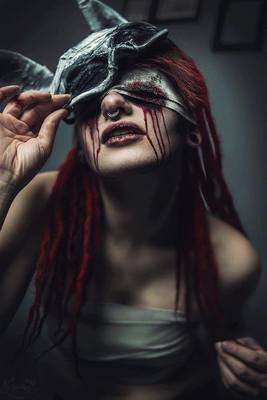 Blindfolded / Portrait  photography by Model La Mystique ★2 | STRKNG