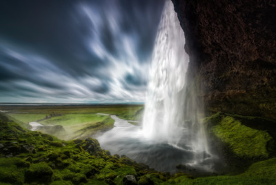 Seljalandsfoss Shower Curtain / Landscapes  Fotografie von Fotograf hpd-fotografy ★1 | STRKNG
