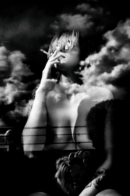 Smoking Clouds - &copy; Estelle Nowack | Schwarz-weiss