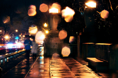 Rainy Night / Street  Fotografie von Fotografin hmsart | STRKNG