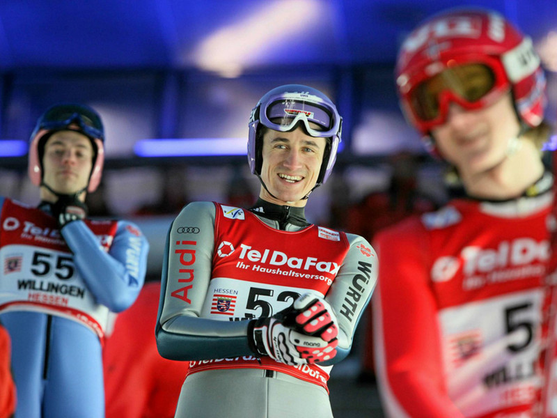 Martin Schmitt beim FIS Skispringen Weltcup in Willingen (Upland), Deutschland - &copy; Karsten Socher Fotografie | Action