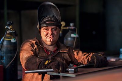 Welder / Portrait  photography by Photographer Dmitry Stepanov ★1 | STRKNG