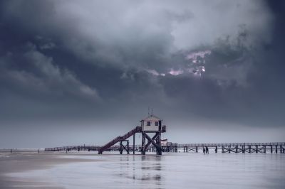 North Sea thunderstorm / Landscapes  Fotografie von Fotograf bielefoto | STRKNG