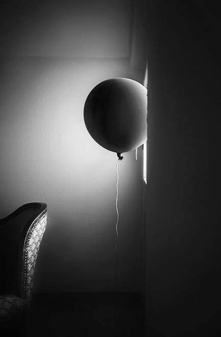 ballon - &copy; Simone Sander | Schwarz-weiss