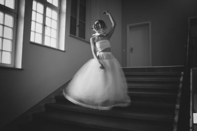 She floated weightlessly in the stairwell / Black and White  photography by Photographer Mya_b.hind ★1 | STRKNG