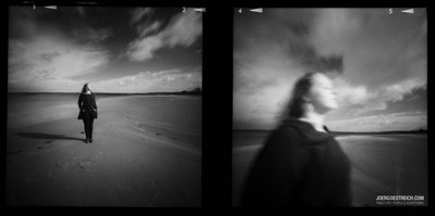 Menschen vor der Pinhole Camera / Menschen