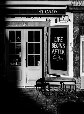 Graz - Cafe/Franziskanerplatz / Schwarz-weiss / Graz,Styria,Austria,bnw,blackandwhite,monochrome,berndgrosseck,grosseck,urban,cafe