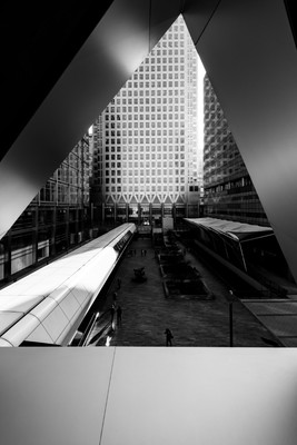 Canary Wharf 2 / Schwarz-weiss / architecture,architektur,blackandwhite,schwarzweiß,canarywharf,london