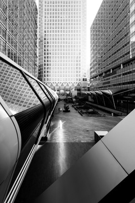 Canary Wharf 4 / Schwarz-weiss / canarywharf,london,architecture,architektur,schwarzweiß,blackandwhite