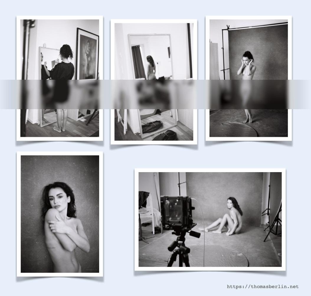 Behind the Scenes / Nude / nude,portrait,nudeportrait,bts,behindthescenes,großformat,4x5,analog,filmphotography,schwarzweiß