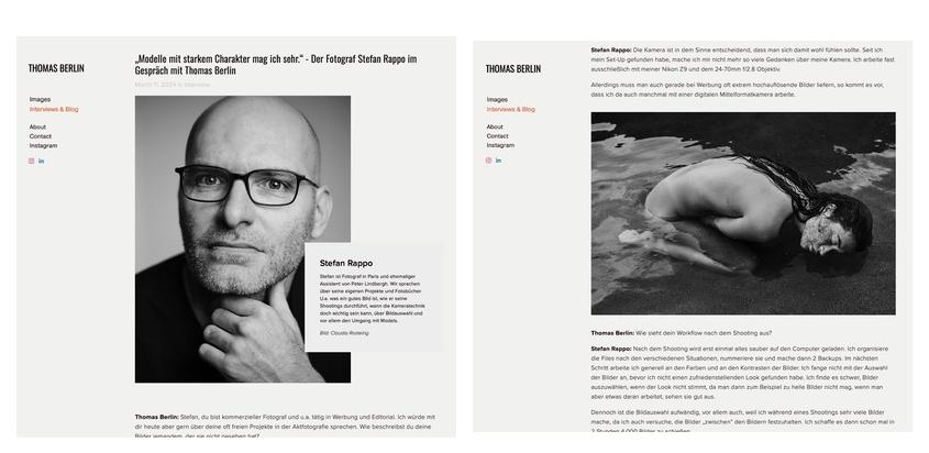 Interview mit Stefan Rappo &copy; Fotograf Thomas Berlin
