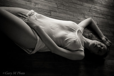 Sweet Dream / Schwarz-weiss / figure,sheer,hardwood,monochrome,female,model