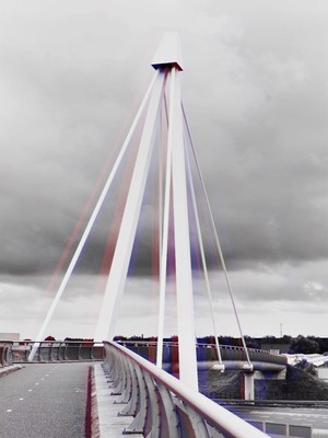 De Snelbinder Bridge, Het Westland. / Schwarz-weiss / Bridge,Black and white,Black and white photography,cycle,Architecture
