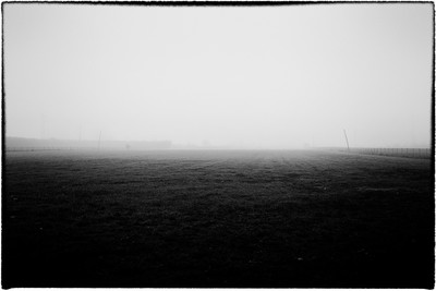 Field of fog / Schwarz-weiss