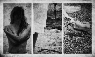 » #5/9 « / Collage / Blog post by <a href="https://strkng.com/en/photographer/sprache+der+seele/">Photographer Sprache der Seele</a> / 2020-01-17 10:45 / Fine Art / schwarzweis,sensual,stille,frau,female,outdoor,blackandwhite,verdeckt