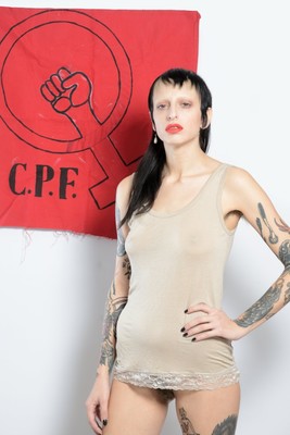 Militant / Nude / nude,nudert,allnaturalnude,armpits,allnatural,hairyarmpits,hairy,feminism,militance