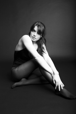 Martina / Fine Art / portrait,stockings,blackandwhite