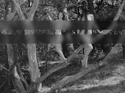 trees / Nude / monochrome,maasduinen,outdoor,couple,paar,mittelformat