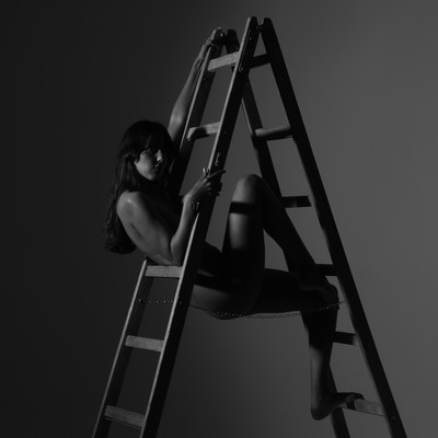 Erklimmen / Stimmungen / emotion,stimmung,nude,akt,leiter