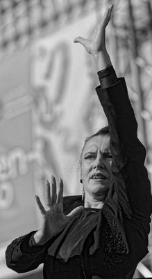 » #7/9 « / Arte Flamenco Festival 2023 / Blog post by <a href="https://strkng.com/en/photographer/surman+christophe/">Photographer surman christophe</a> / 2023-08-08 13:49 / Schwarz-weiss / Flamenco
