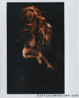 Crash - Double Exposure Instax / Fine Art / redhead,nude,instax,instant film,barefoot,naked,ass,legs,surreal,erotic,film,analog