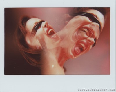 Scream / Portrait / Instax,film,portrait,surreal,scream,blindfold,double exposure,lomography